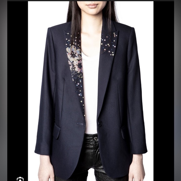 Zadig & Voltaire Jackets & Blazers - Zadig & Voltaire Viva Strass Flower blazer